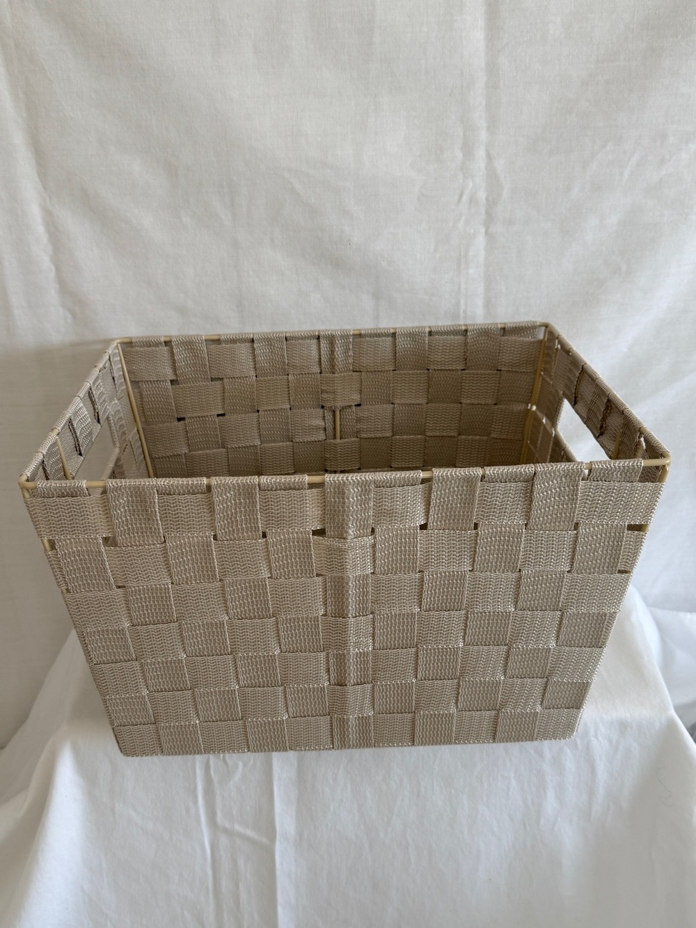 Mainstays Woven Storage Bin in Beige